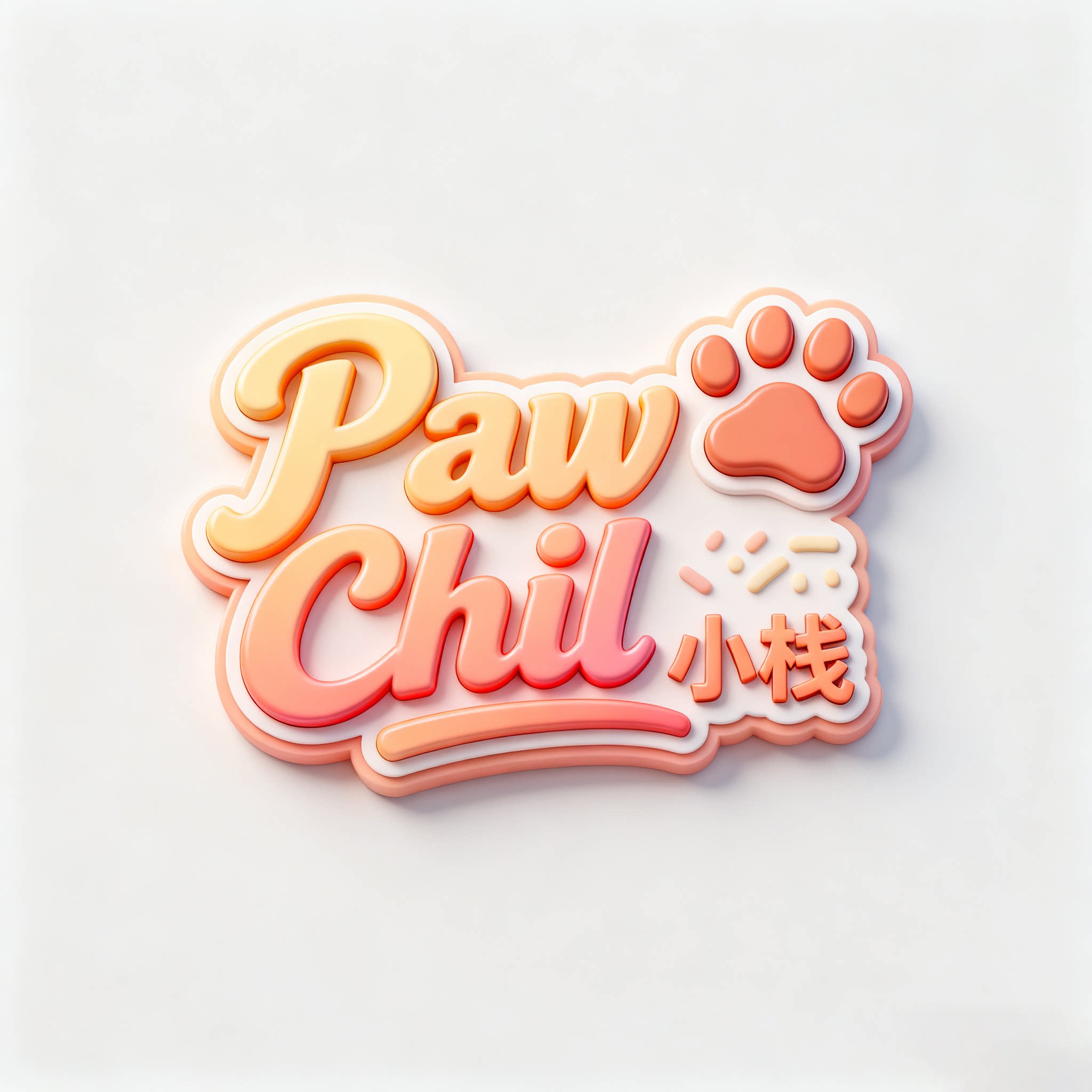 Paw Chill小栈的LOGO