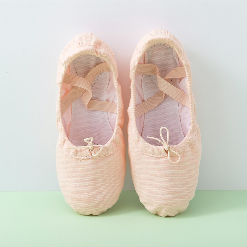 Children's dancing shoes female adult soft sole training shoes male classical body cat claw dancing shoes meat white ballet shoes