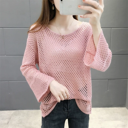 Осенний трикотажный свитер, мегафон, 2020 года, в корейском стиле, оверсайз