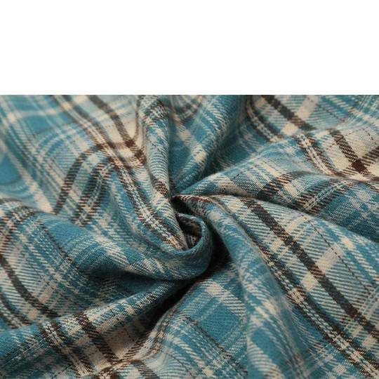 American Retro Street Style Loose Long-Sleeved Brushed Plaid Shirt for Men and Women, Casual Versatile Outerwear Shirt, Spring Top