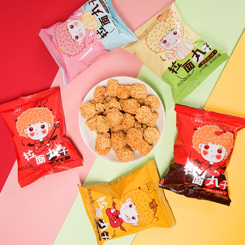 拍10件！拉面丸子敢吃掌心脆50包