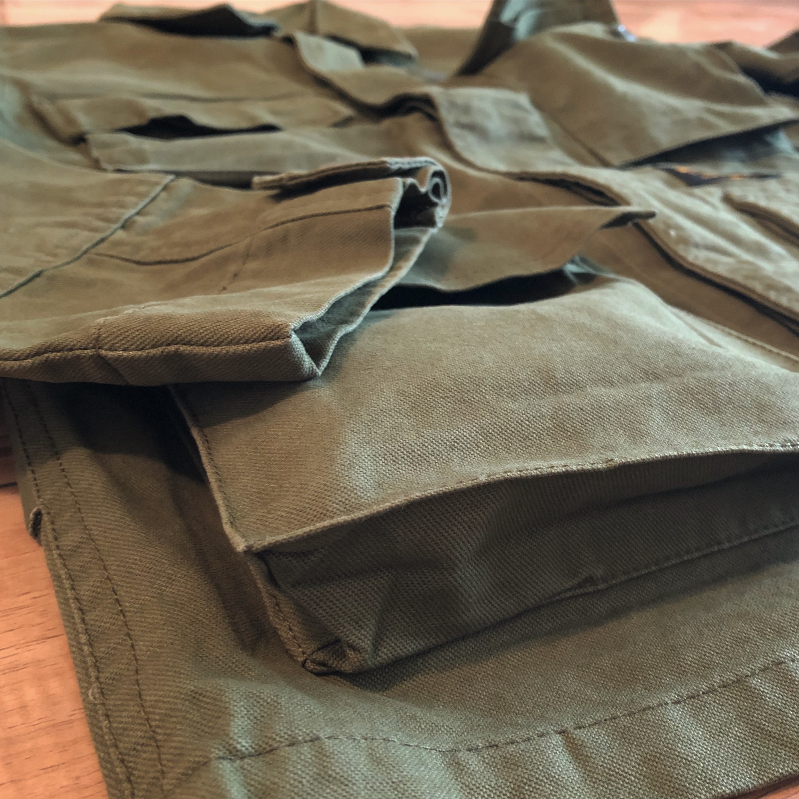UNDERINSane Tự phơi bày Việt Nam bốn túi áo khoác quân đội BDU Twill canvas OG107 10oz so mi nam