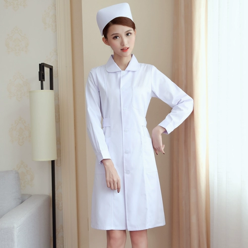 Униформа медсестры, розовый белый халат, кукла для работы, большой размер, кукольный воротник