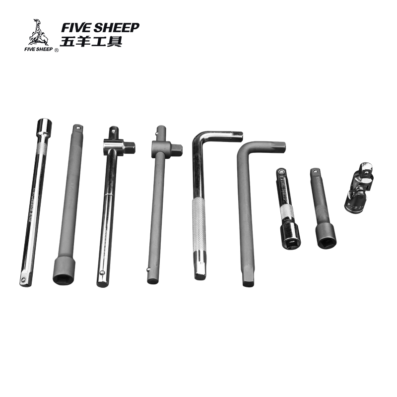 Five sheep 1 2 sleeves Rod 5 Inch Inner Four Directions Joints 10 Inch Slide Rod Wrench L Type 12 5 Universal Length 4 Corners
