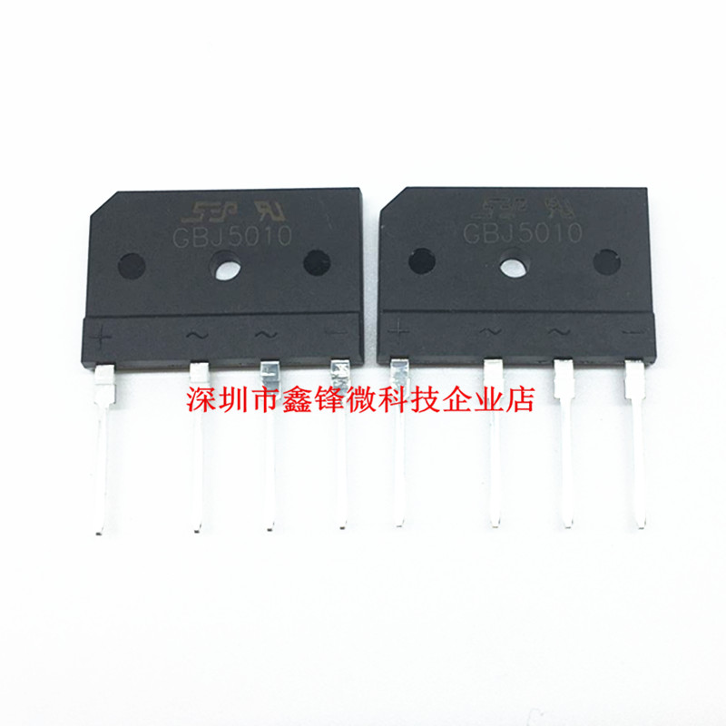 New rectifier bridge GBJ5010 KBJ5010 RBV5010 Induction Cooker special flat bridge bridge stack 50A1000V