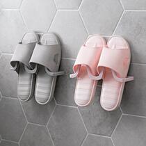 Shower room practical slipper pylons Suction cup province hanging wall rack Punch-free sandal rack Bathroom wall glue