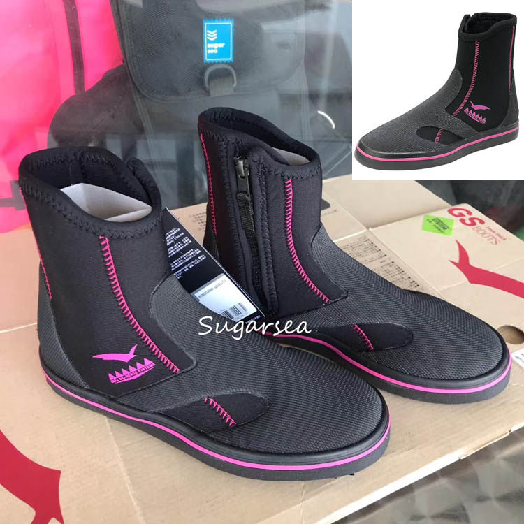 GULL GS-BOOTS 3mm High-cylinder thick bottom male and female Submersible Shoes Diving Boots Non-slip Boots