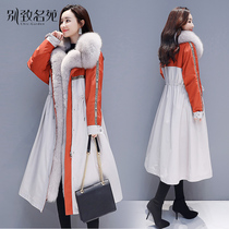 Large size womens winter clothing 2021 new cotton-padded clothing long Korean loose velvet Pike cotton-padded jacket tide