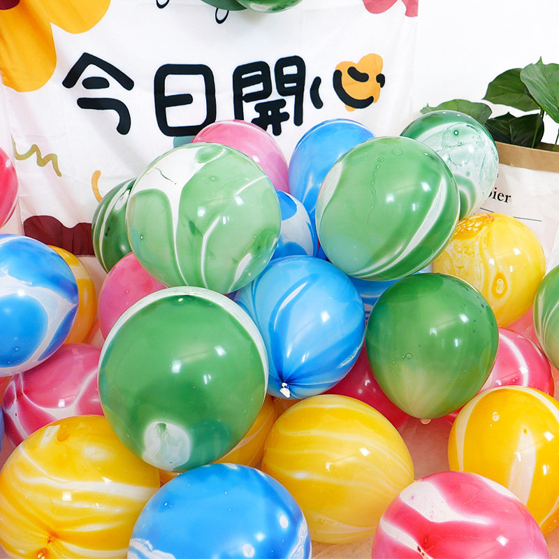 Cloud balloon Agate balloon shop decoration Holiday Christmas shopping mall window background wall decoration photo props