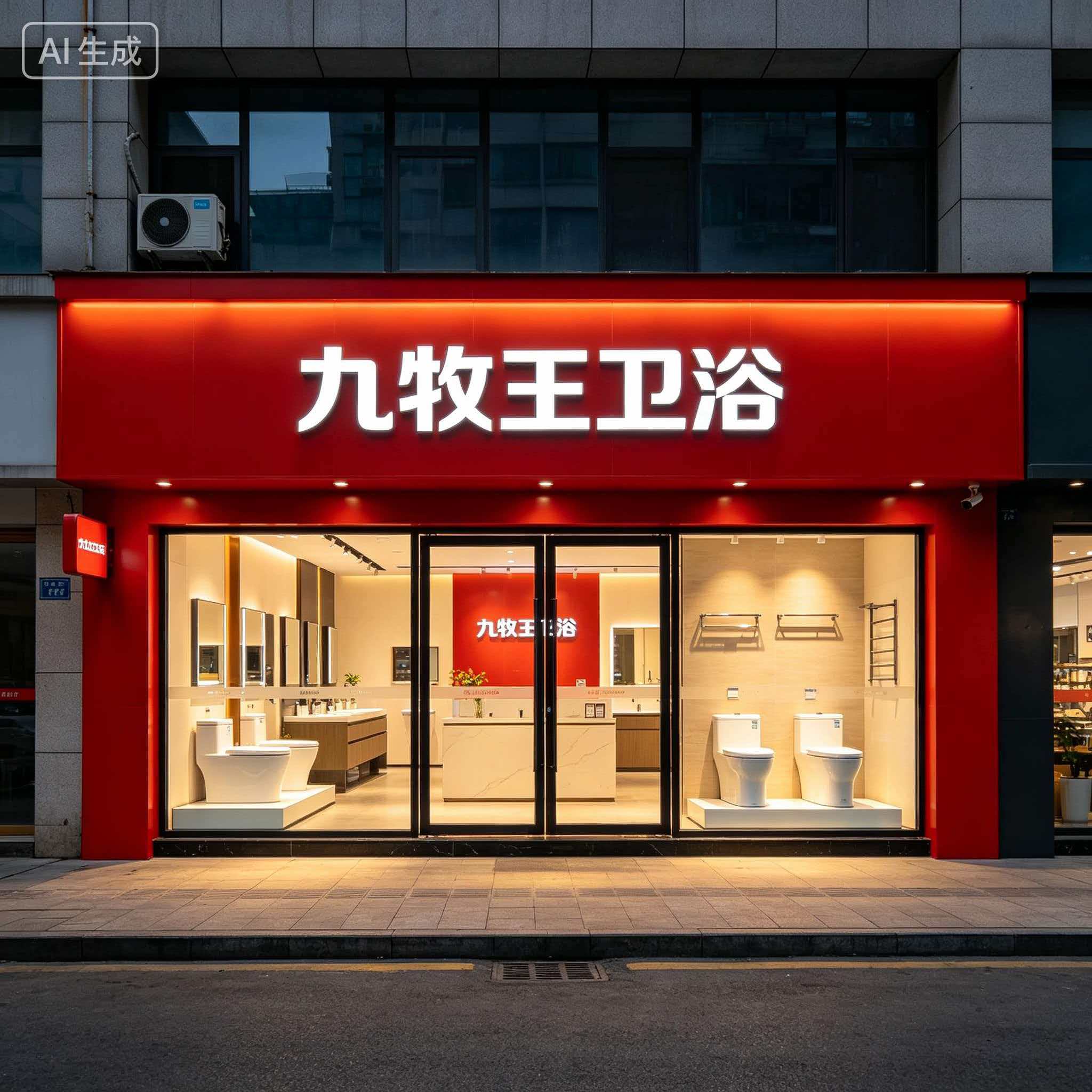 九牧王卫浴生活馆的LOGO