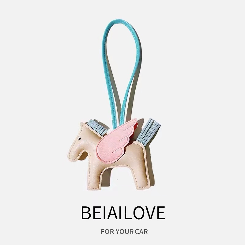 Suitable for Hermès Bag Small Horse Pendant, H Brand Small Flying Horse Ornament, High-End Car Hanging Decoration Suitable for Hermès Bag Small Horse Pendant, H Brand Small Flying Horse Ornament, High-End Car Hanging Decoration