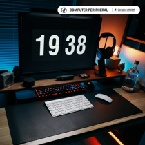  Mystery leather pattern pad Solid color mouse pad Desk pad waterproof leather pad Large keyboard pad Computer game e-sports