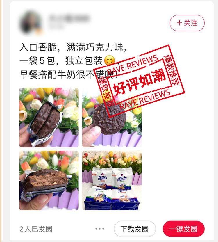 俄罗斯进口 Konti 康吉 三明治巧克力夹心饼干 250g 图6
