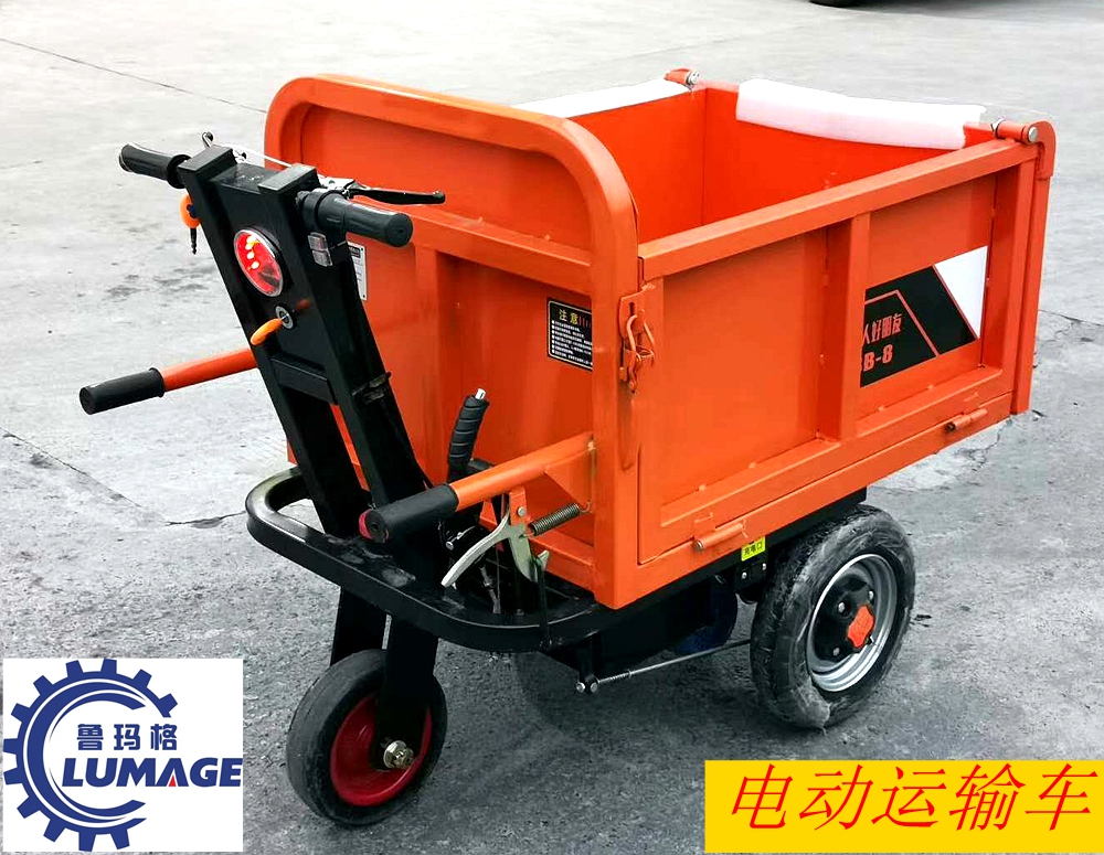 Construction site engineering electric tricycle hand push ash hopper cement pull brick pull sand farming pull dung agricultural handling dump truck