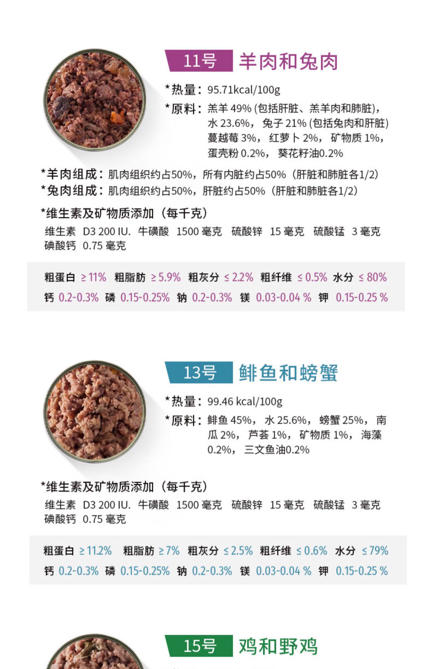 Кошки закуски 土猫宠物 德国凯姿catz finefood鲜肉主食猫罐头200g成幼全猫湿粮