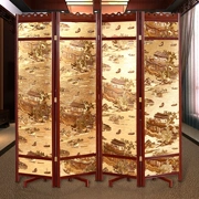 Màn hình cổ gỗ rắn Trung Quốc sảnh khách sạn văn phòng hội nghị phòng trà câu lạc bộ y học Trung Quốc di động màn hình gấp phân vùng - Màn hình / Cửa sổ