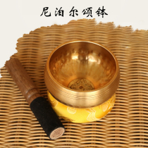 Buddhist Soundbowl Nepal Handmade Sombowl Yoga Meditation Sound Therapy Silent Bowl Buddha Soundbowl transfer to bowl Bronze Chime Pendulum