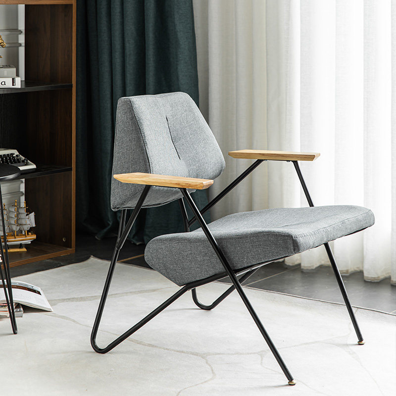 Nordic leisure single sofa chair small apartment modern minimalist balcony table and chair three-piece bedroom negotiation chair