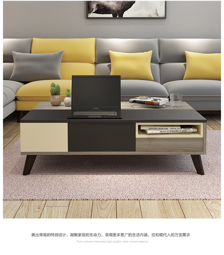 Bắc Âu đơn giản hiện đại bàn cà phê TV tủ đặt căn hộ nhỏ lắp ráp tủ đơn giản nội thất phòng khách kệ tivi phòng khách