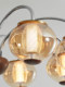 French Mid-Century Style Living Room Chandelier Walnut Color American Retro High-End Vintage Hall Lamps