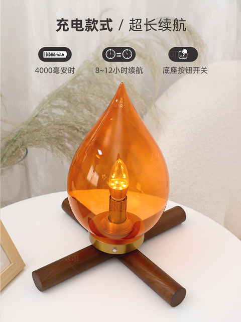 Light Girl, Fire Light Table Light Retro Aura Bedroom Bedside Night Light Bedroom Decoration Creative Birthday Gift