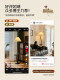 Medieval-Style Living Room Floor Lamp with Integrated Shelf, Retro Pleated Sofa Side Ambient Light, Creative Bedroom Floor Lamp