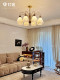 Medieval-Style Living Room Chandelier, American Retro, Eye-Protecting, Personalized Art, High-End 3D Printed Petal Hall Lighting