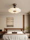 French mid-century style master bedroom ceiling lamp high-end cream internet celebrity modern simple full spectrum room eye protection lamp