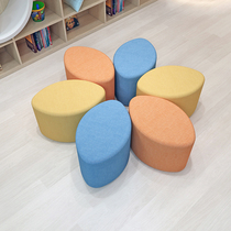 Training institution Children small stool personality creative Alien baby small bench sloth square sofa stool for changing shoes stool