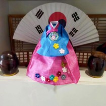 Korean barbecue restaurant Korean restaurant decorations Hanbok wine bottle set red wine set creative small gift