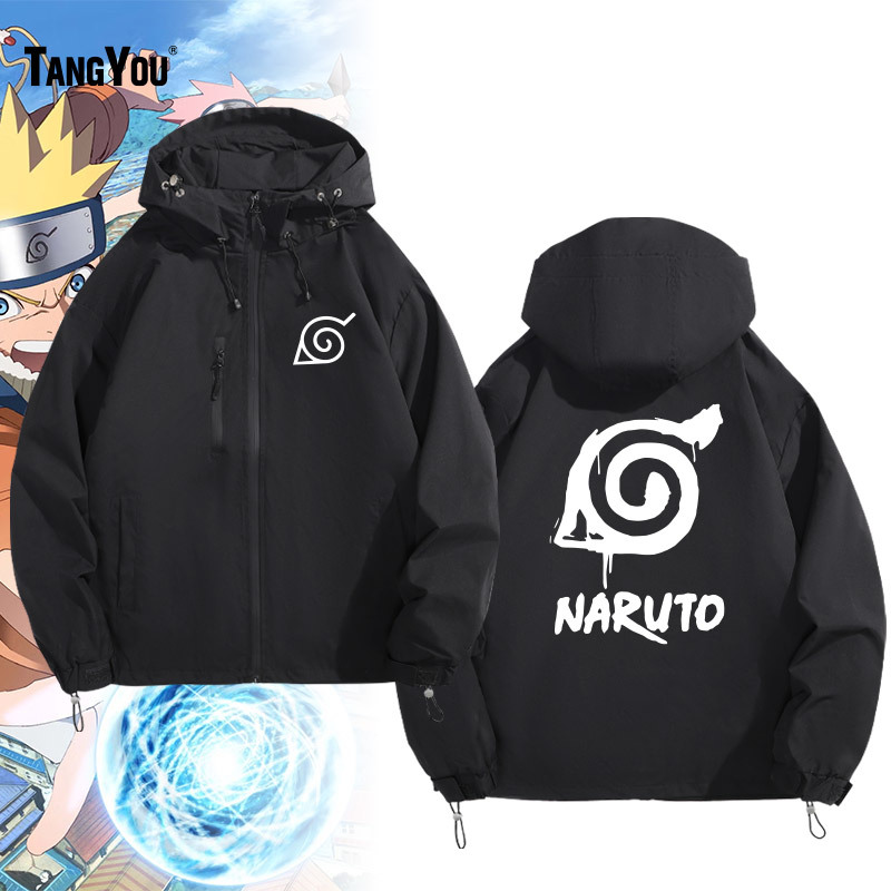 Japanese-Style Anime Naruto Merchandise: Loose-Fitting Hooded Jacket for Students Japanese-Style Anime Naruto Merchandise: Loose-Fitting Hooded Jacket for Students