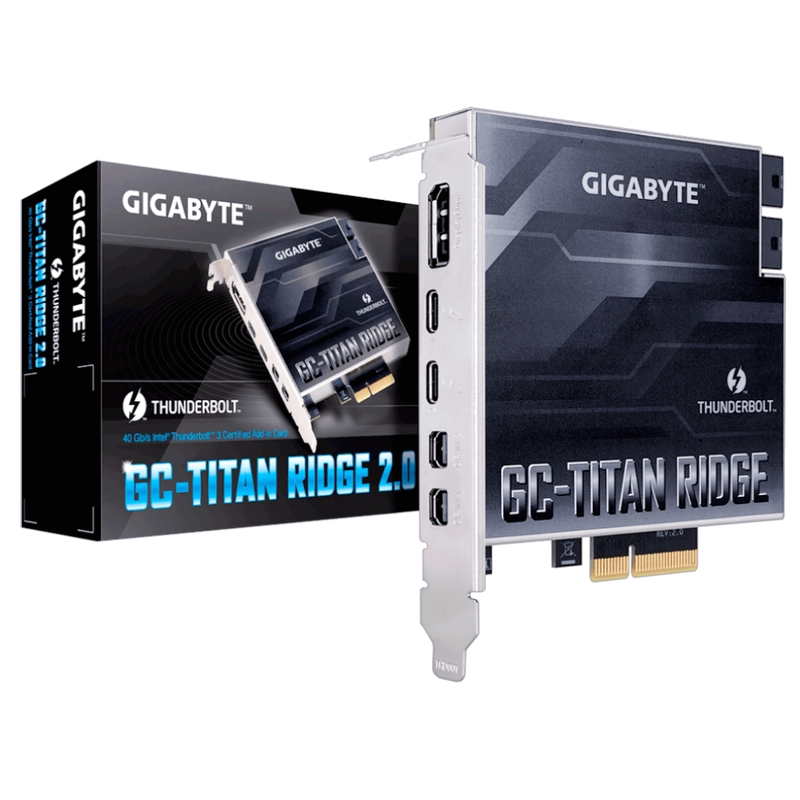 Gigabyte Gc-Titan Ridge Thunderbolt 3 Expansion Card C Port High-Definition Display Black Apple Apollo Sound Card Gigabyte Gc-Titan Ridge Thunderbolt 3 Expansion Card C Port High-Definition Display Black Apple Apollo Sound Card