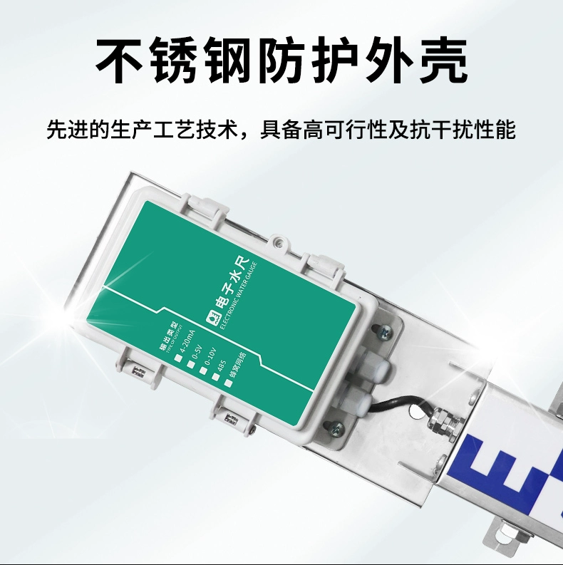 Cảm biến đo nước điện tử đo thủy văn kiểm soát lũ đo mực nước 485/4G đo từ xa chống ăn mòn và chống đóng băng độ chính xác cao