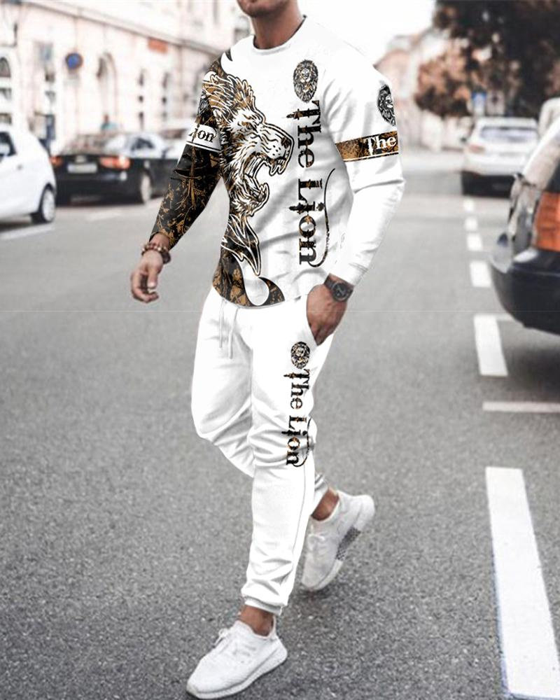 Мода Set ng sleeve suit men's sportswear sportswear long sleeve men's OTHER