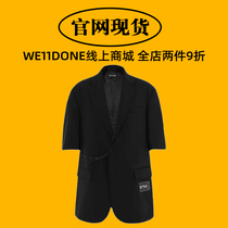 (Official website spot) we11done summer golden morning with the same short-sleeved suit side lace-up casual womens top