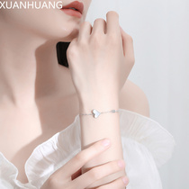 S925 silver shell love fish bone bracelet simple design sense hand decoration female minority Korean student Valentines Day gift