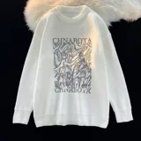 Брендовый зимний японский свитер для отдыха подходит для мужчин и женщин для влюбленных, трикотажный лонгслив, 2022