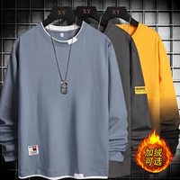 Трендовая брендовая футболка, демисезонная утепленная толстовка, утепленный лонгслив, приятное телу термобелье, оверсайз