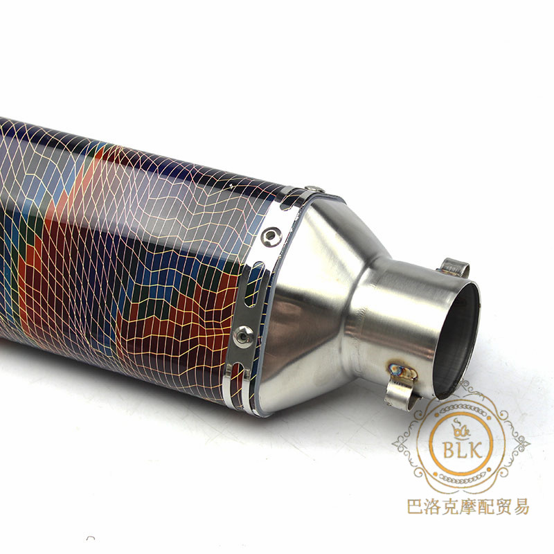 Xe thể thao mô tô thể thao Huanglong 600 300 Ninja 250 Honda Skyline ống nhỏ hình lục giác bọ cạp - Ống xả xe máy bô xe máy exciter 135