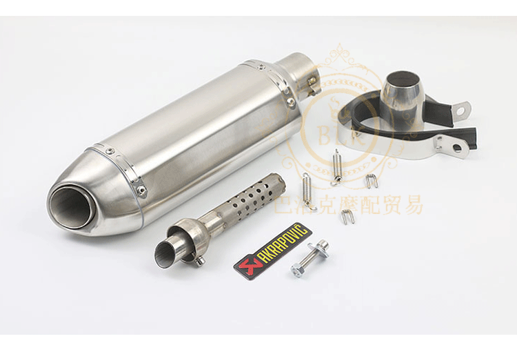WISP Fuxi sửa đổi xe máy bốn góc nhỏ xe máy Wang Giang khỉ nhỏ MX125 ống xả Jicun Tianzhu - Ống xả xe máy bô xe