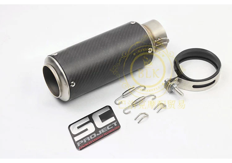 Xe máy Kawasaki ZX-6 10RZ1000 Yamaha R1 6 Spring Breeze 650 sửa đổi ống xả bằng sợi carbon SC AR - Ống xả xe máy