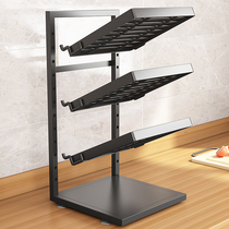 Kitchen shelve Home Multilayer Countertop Corner Pan with sink Sink Cabinet Interior Cabinet Adjustable Saucepan rack