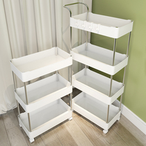 Living Room Balcony Shelve With Small Cart Ground Floor Multilayer Bedroom Bedside Table Lower Bookcase Dormitory Zero Food Cabinet Containing Shelf