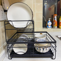 Drain Bowl Disc Rack Ground Multilayer Bowl Rack Drying Bowl Tray Bowl Chopsticks Sink Kitchen Shelving Table Top Shelf