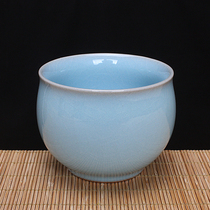 Ru Porcelain Sky Blue Masters Cup Tasting Cup Ceramic Tea Cup Ruzhou origin Manau glaze Province Master Xie Chaowei