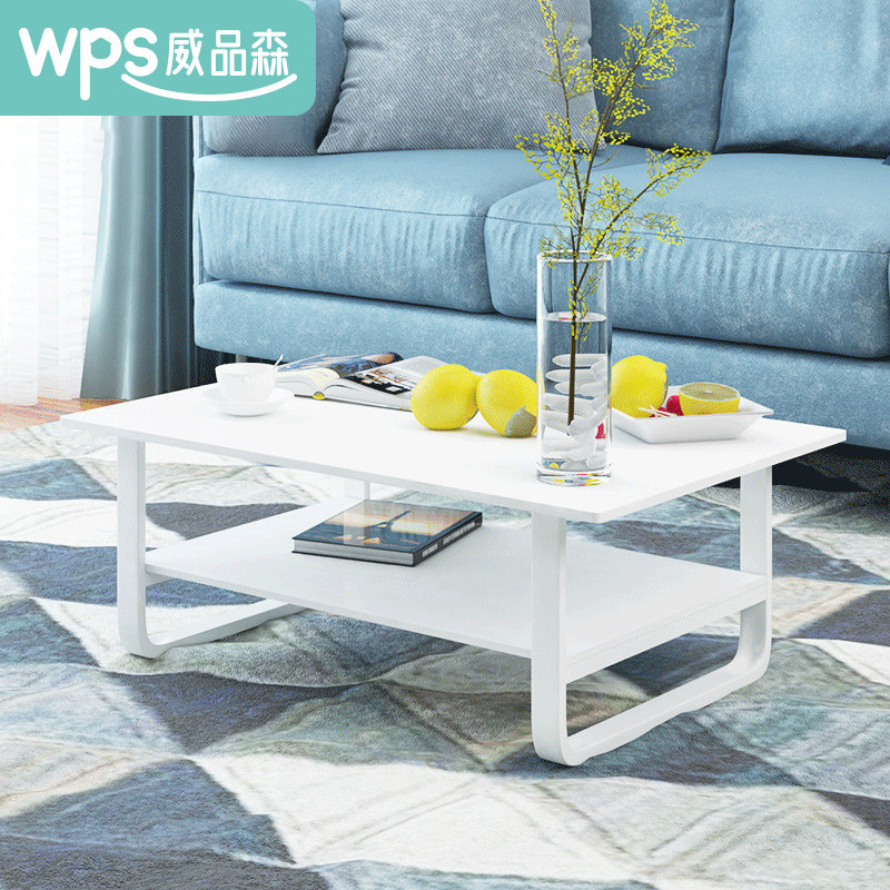 Home Tea Table Small Family Style Living Room Tea Table Square Table Modern Bedroom Sofa Balcony Rental house Double edge a few