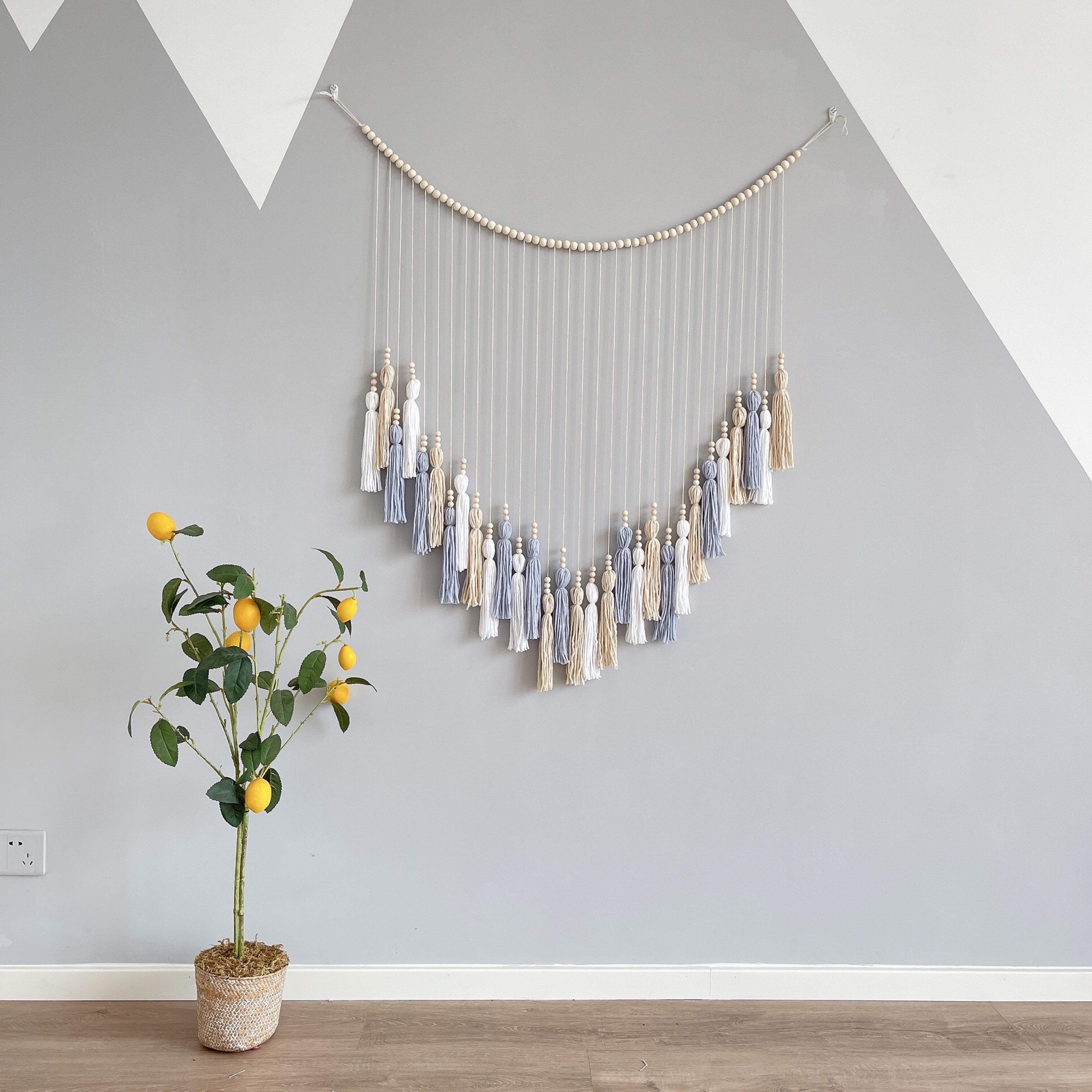 In bowl beads, Suzuo Tapestry Household decoration hanging parts photographic background decoration wall decoration