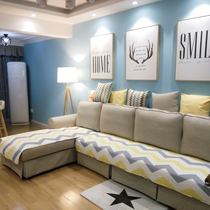 Rain-Dow Sofa Cushion Cloth Art All Cotton Non-slip All Season Universal Sofa Cover Backrest Towels Cover your courtesas