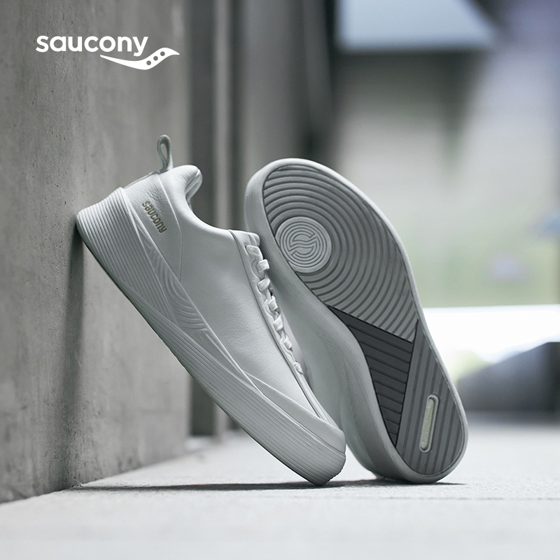Saucony 1898 Series White Men's and Women's Sports Casual Versatile Leather Running Shoes White Shoes