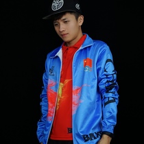  Crazy family winter clothes plus velvet windproof thickened windbreaker sports jacket Slim-fit quick-drying skates New products